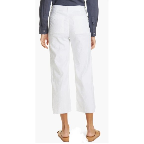 Frank & Eileen Kinsale Trousers white pants size 2 NWOT - Picture 2 of 8